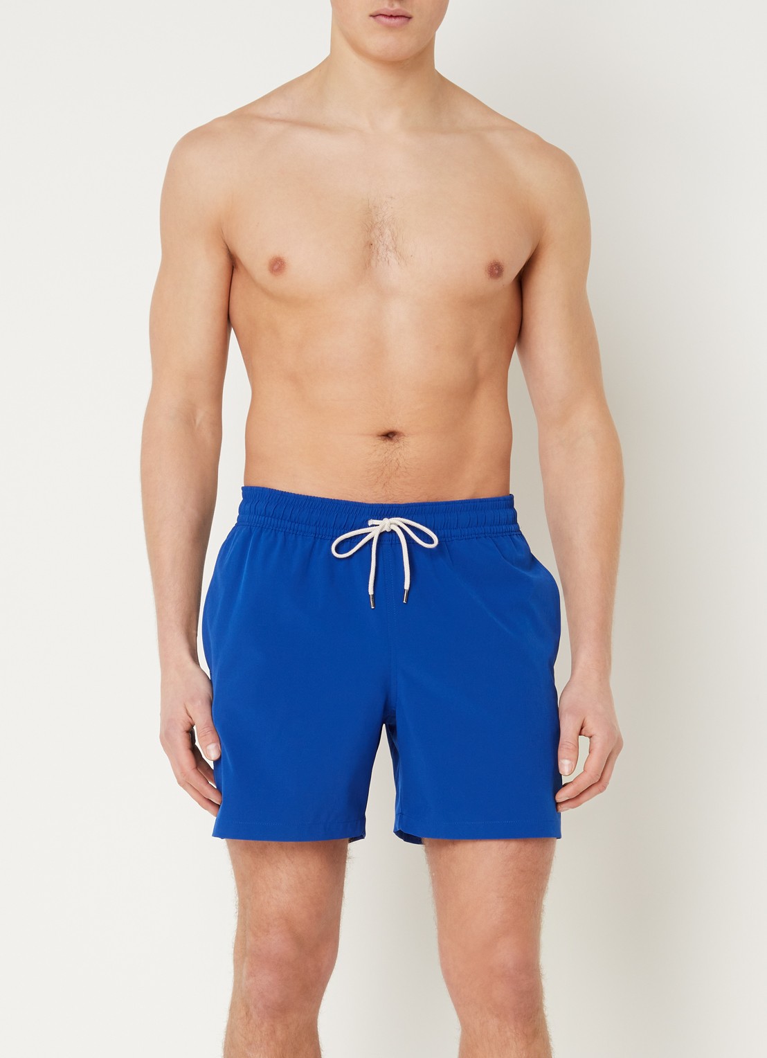 Ralph Lauren Traveler zwemshorts met logoborduring - voorkant 2 kobaltblauw