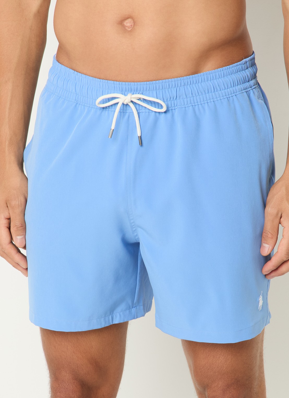 Ralph Lauren Traveler zwemshorts met logoborduring - detail 3 staalblauw