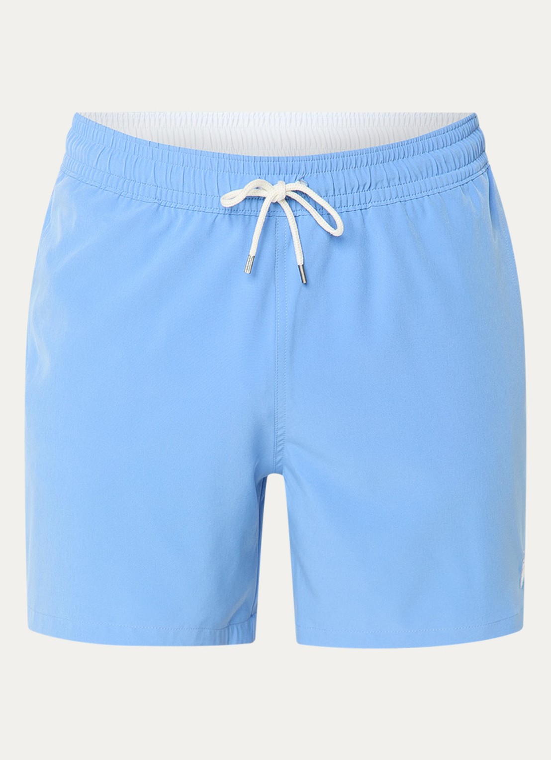 Ralph Lauren Traveler zwemshorts met logoborduring - voorkant staalblauw