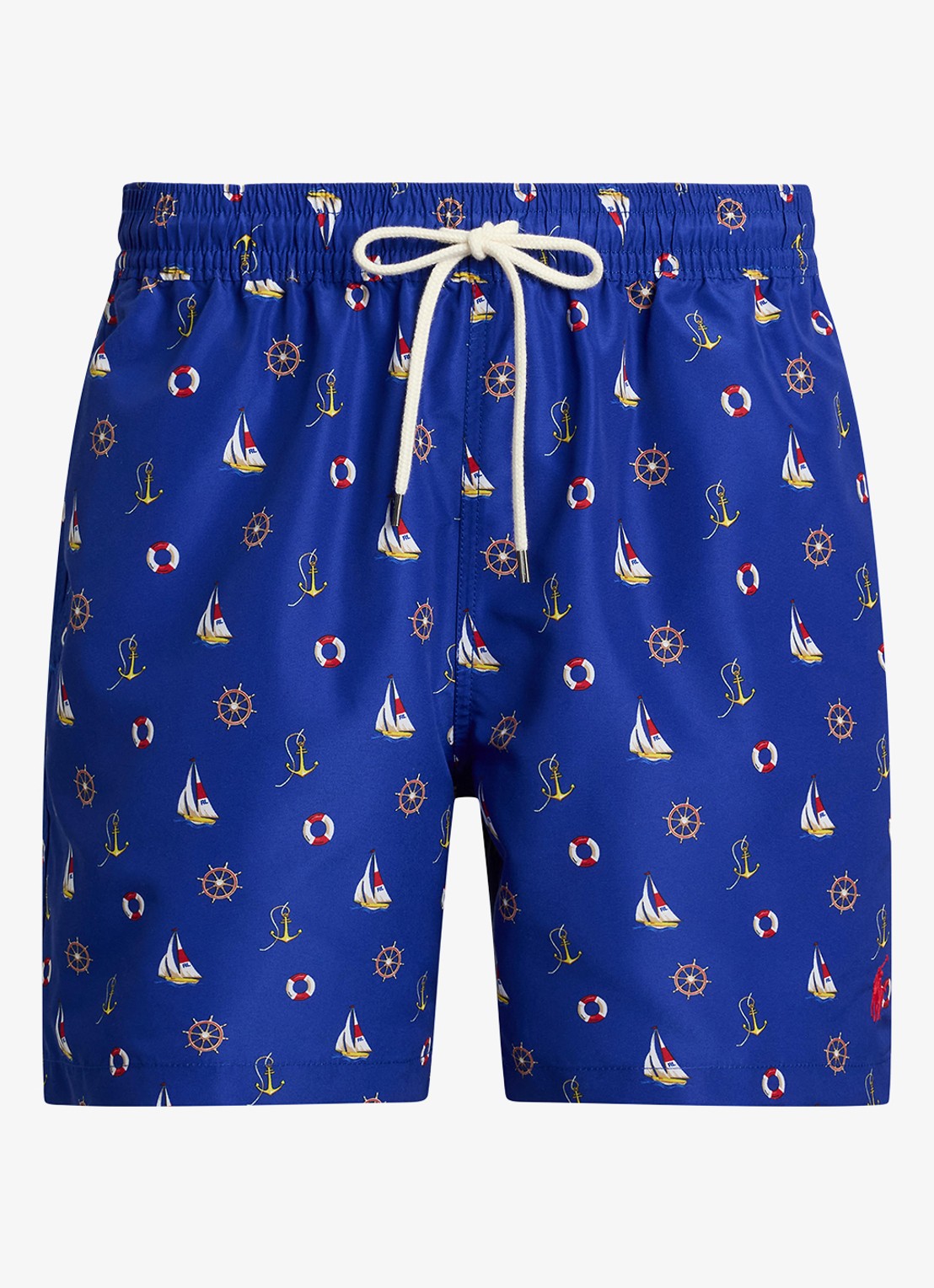 Ralph Lauren Traveler zwemshorts met print - voorkant 4 blue nautical marine / donkerblauw