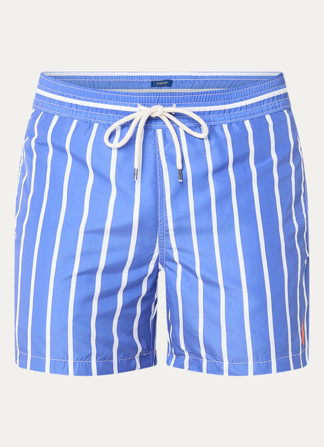 Ralph Lauren Traveler zwemshorts met streepprint - voorkant 3 blue white / blauw