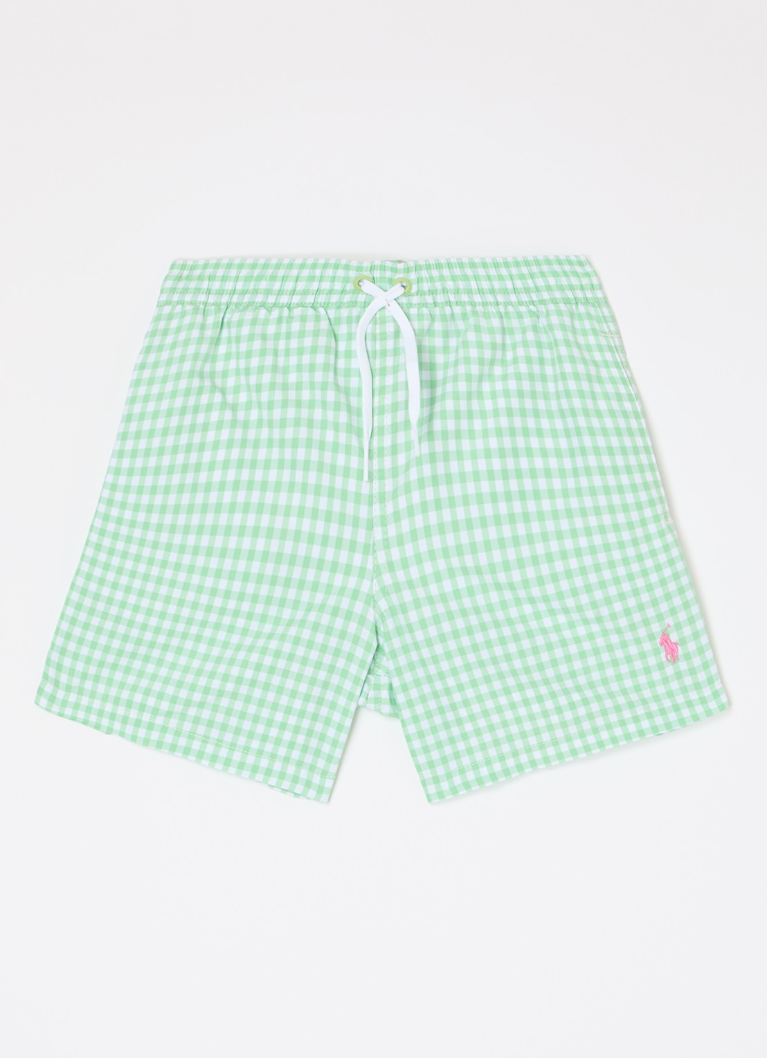 Ralph Lauren Travlr zwemshorts met logo - voorkant 2 lime
