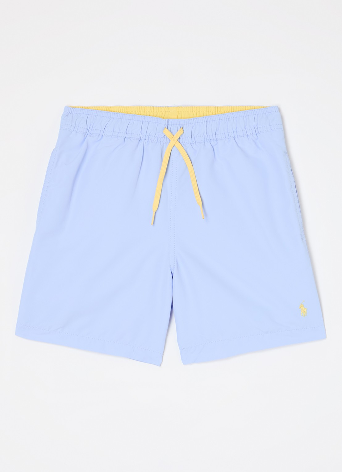 Ralph Lauren Travlr zwemshorts met logo - voorkant lichtblauw