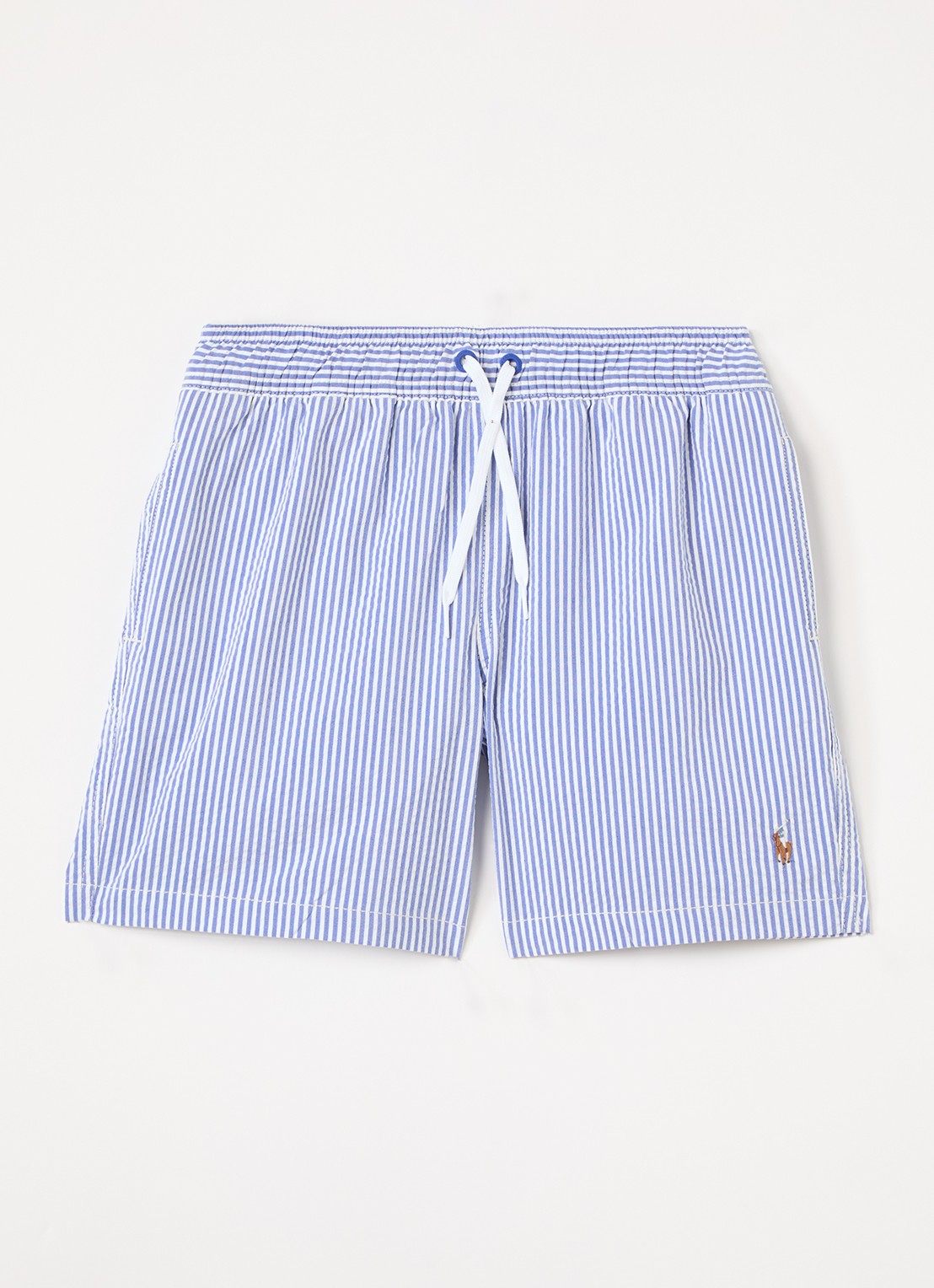 Ralph Lauren Travlr zwemshorts met logo - voorkant donkerblauw