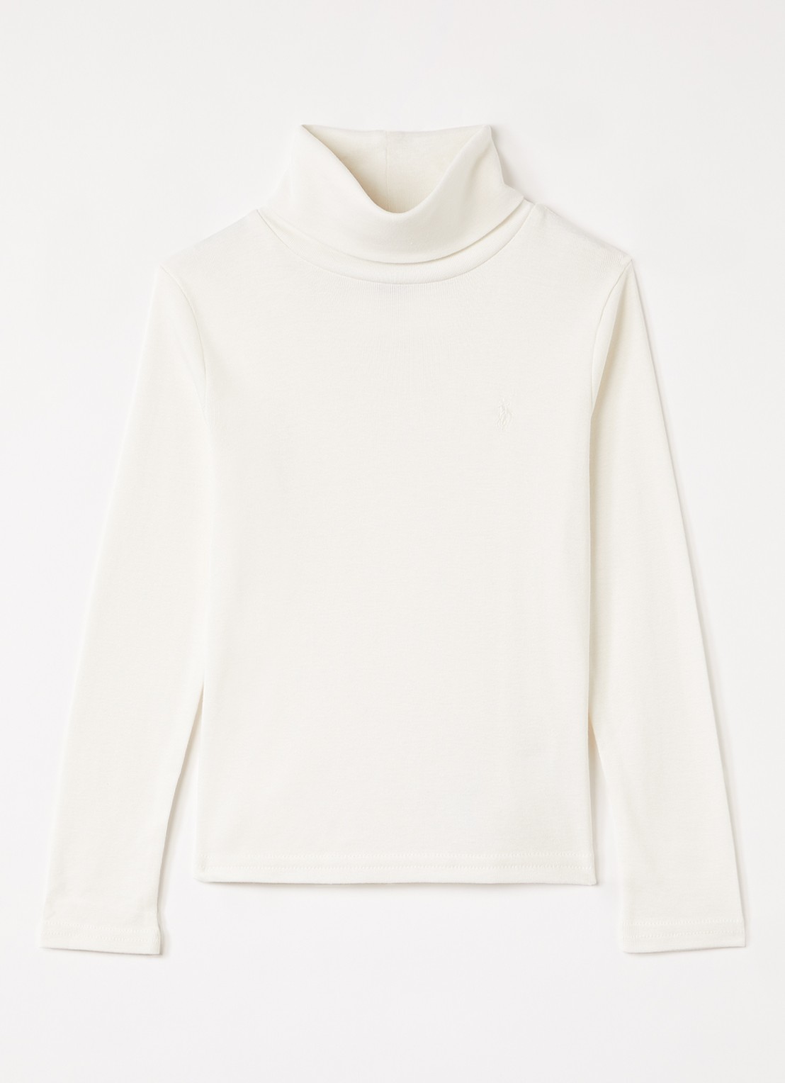 Ralph Lauren Trui met col - voorkant beige