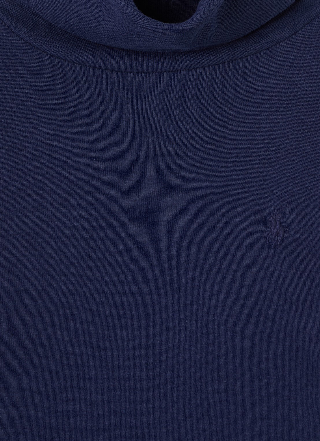 Ralph Lauren Trui met col - detail donkerblauw