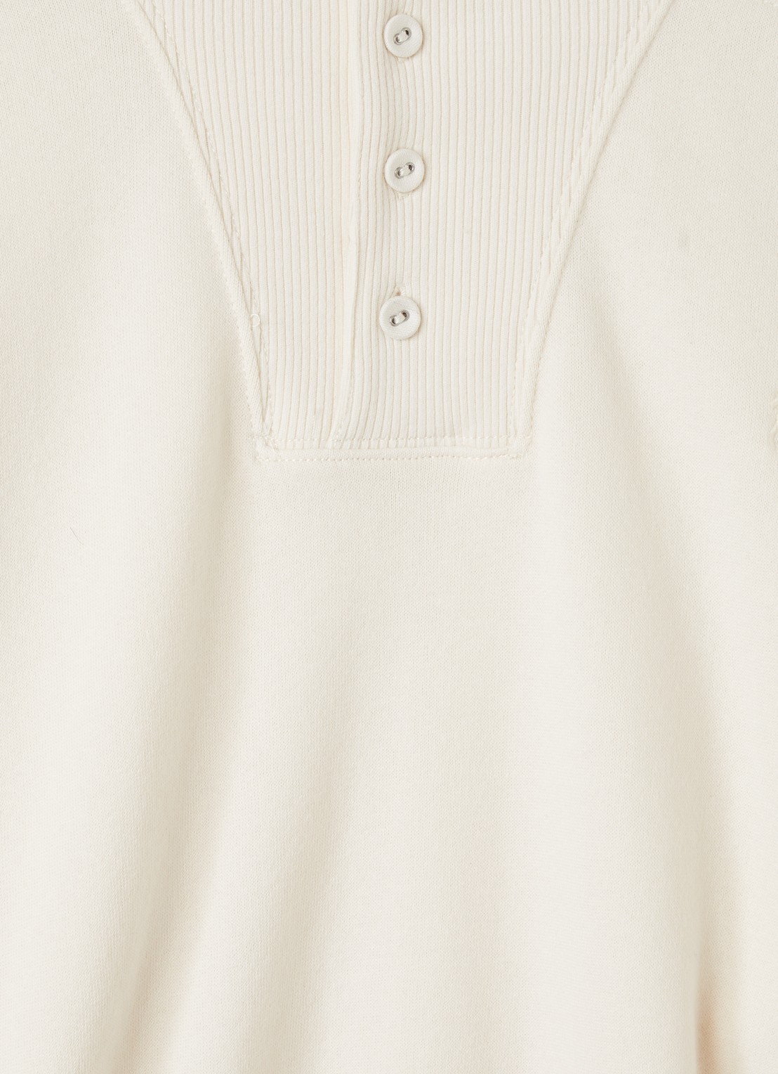 Ralph Lauren Trui met logoborduring - detail gebroken wit