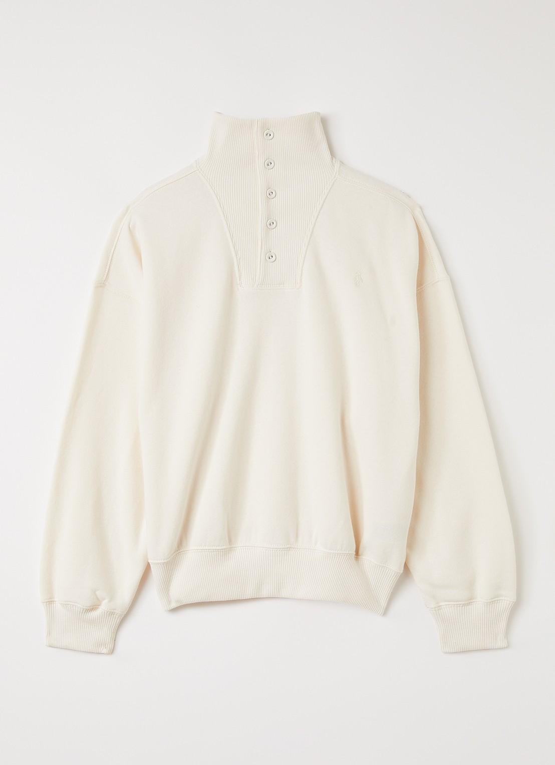 Ralph Lauren Trui met logoborduring - voorkant 2 gebroken wit