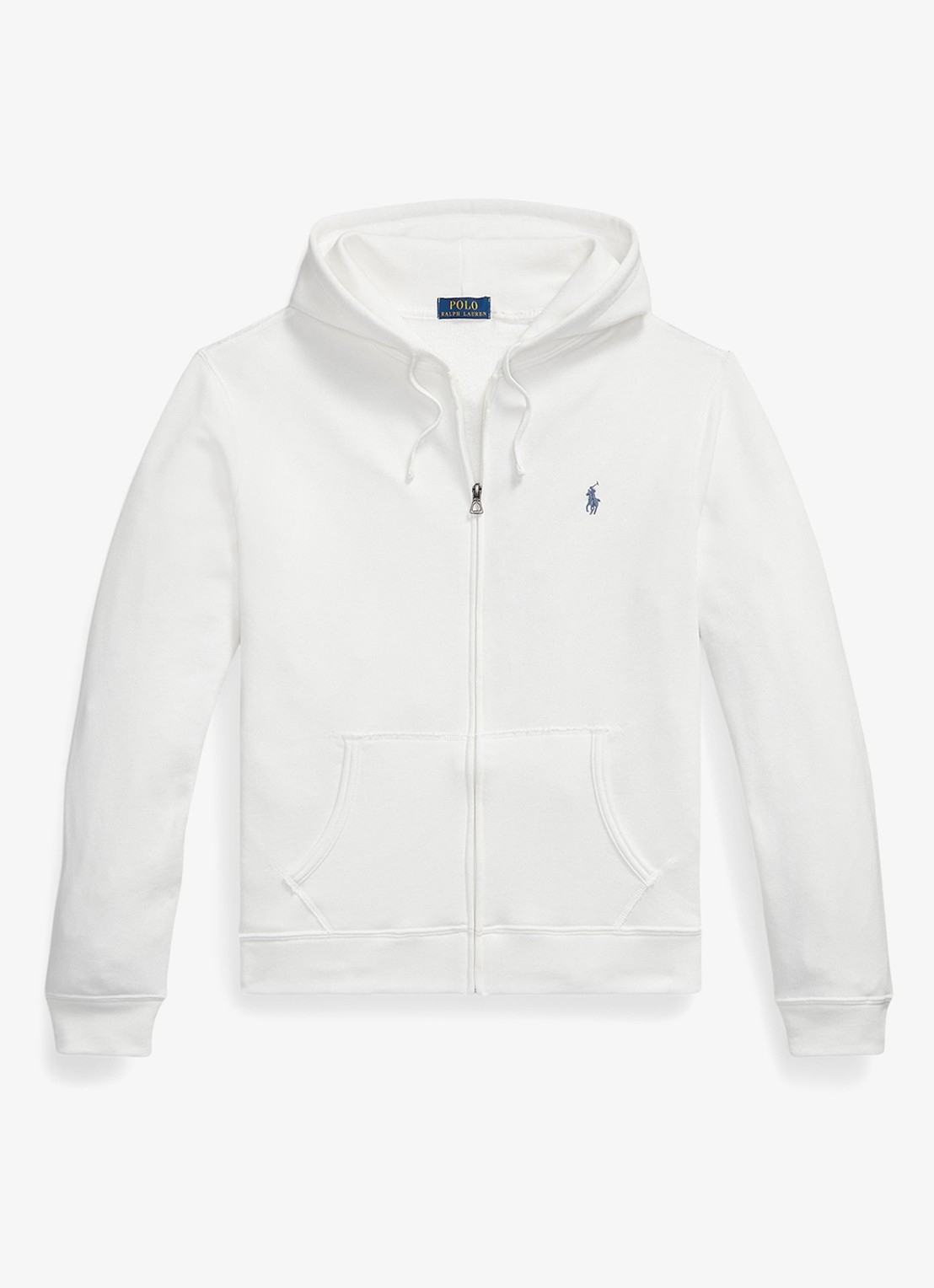 Ralph Lauren Vest met logoborduring en capuchon - voorkant 4 white / wit