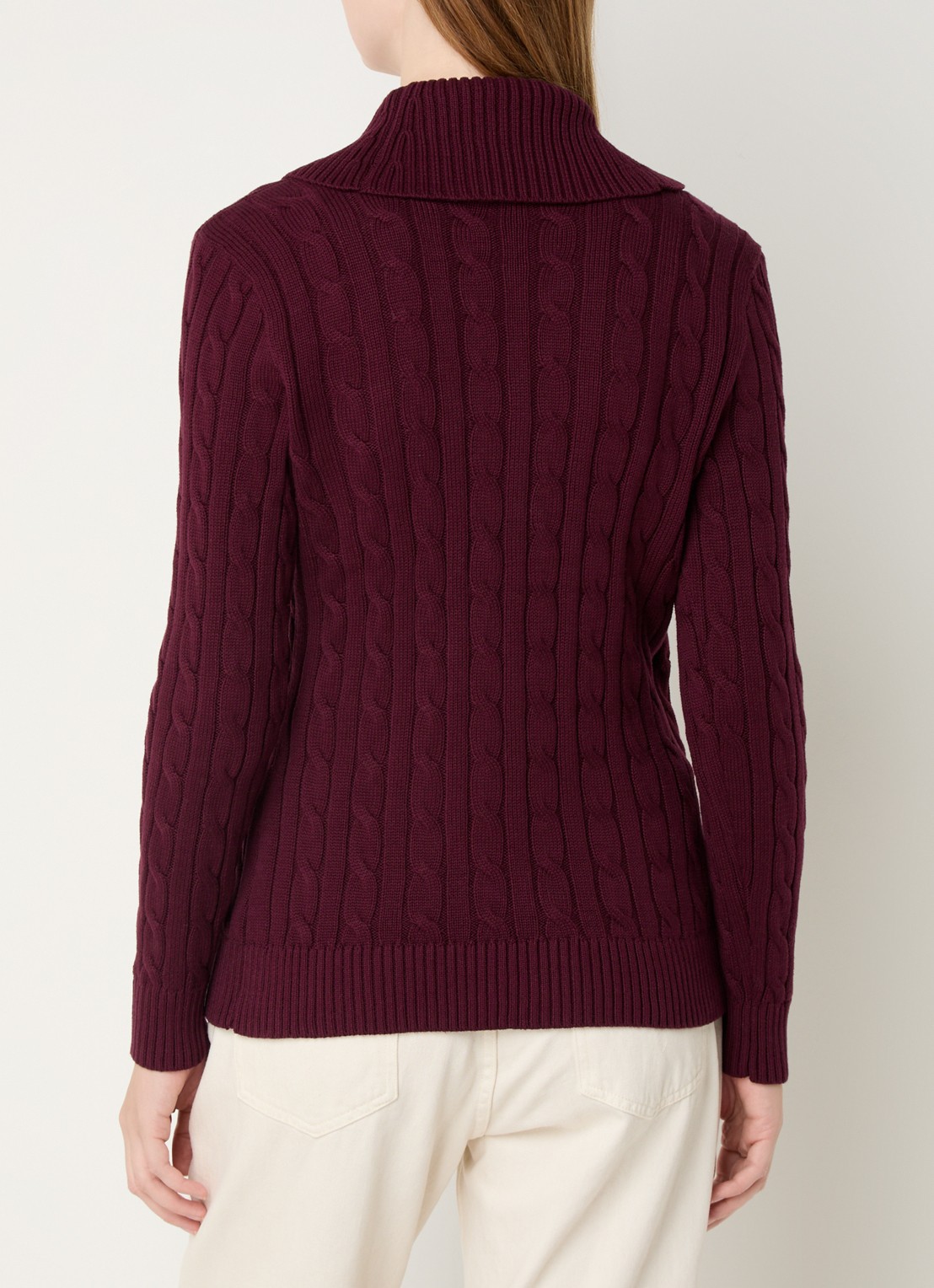 Ralph Lauren W SWEATERS - achterkant bruin
