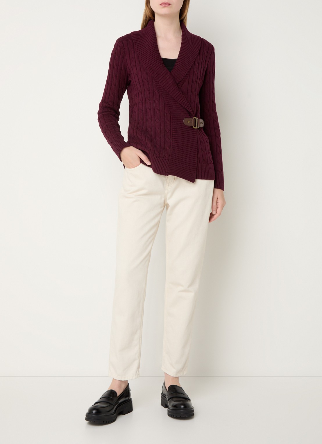 Ralph Lauren W SWEATERS - voorkant 3 bruin