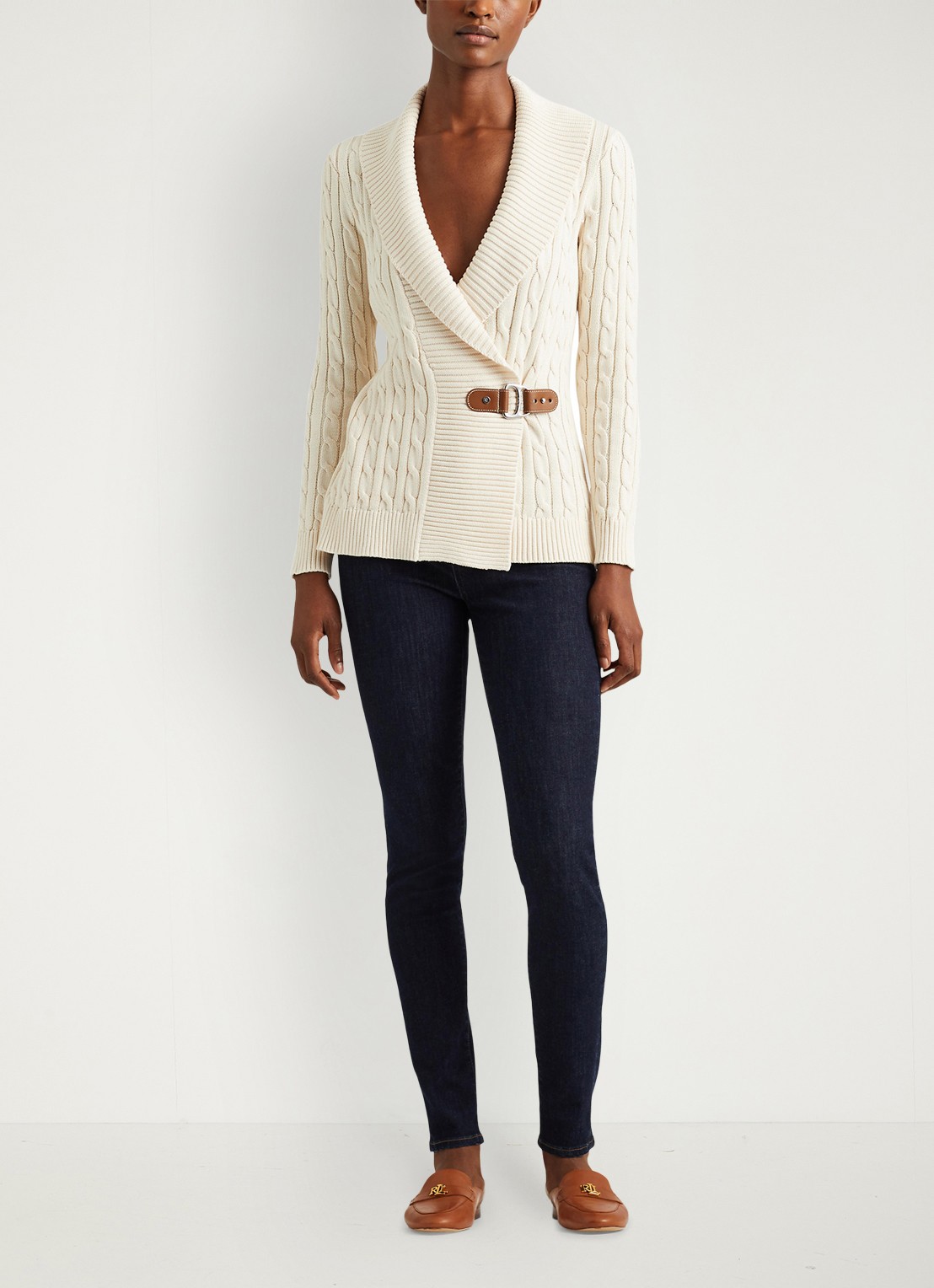 Ralph Lauren W SWEATERS - voorkant 3 creme