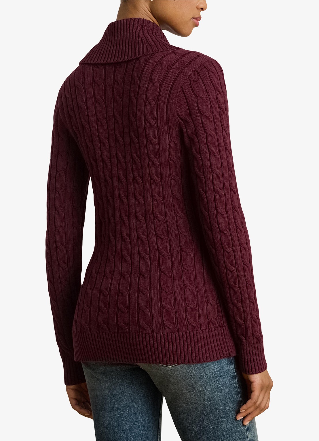 Ralph Lauren W SWEATERS - achterkant dark garnet / bordeauxrood