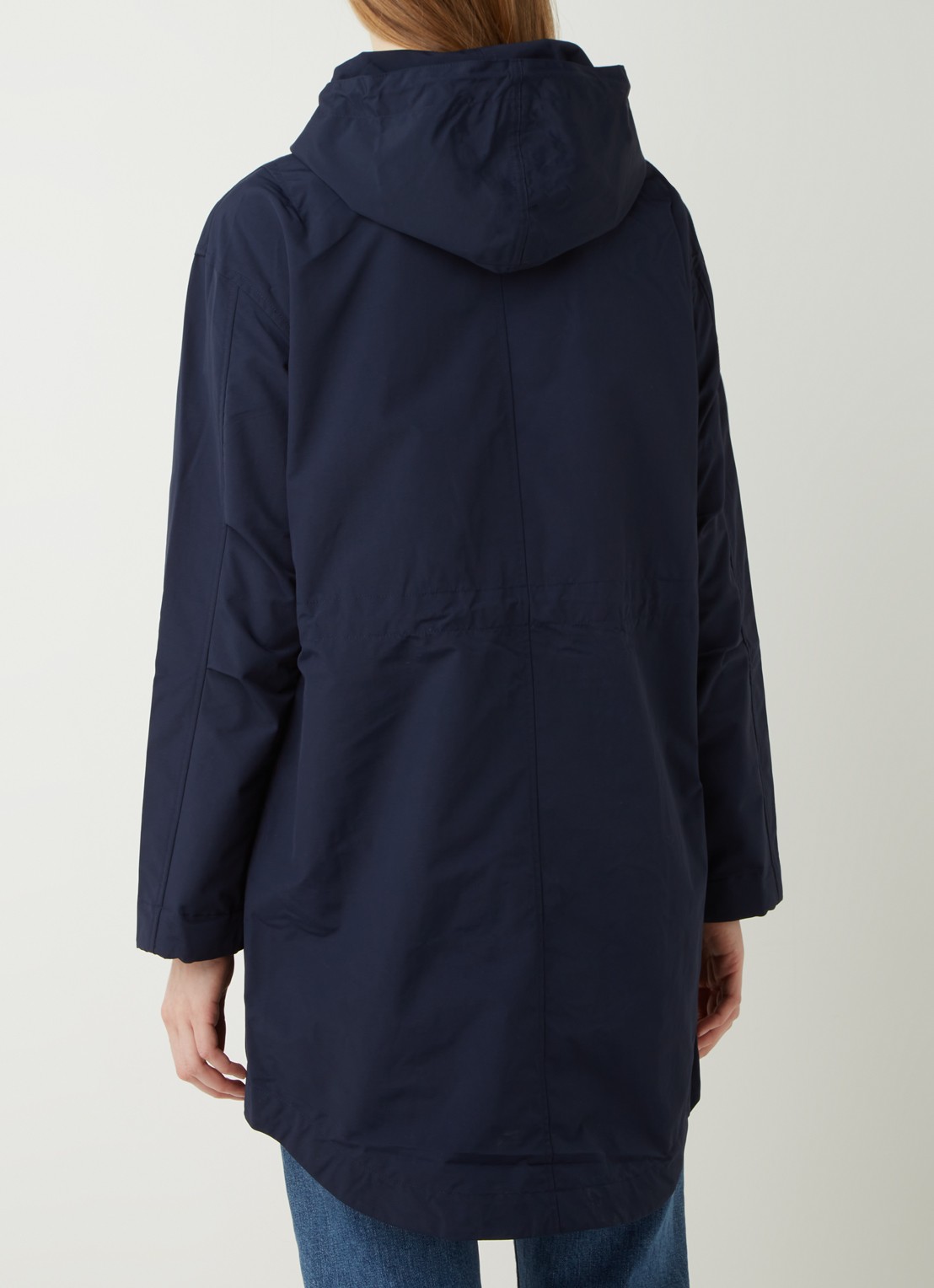 Ralph Lauren Waterafstotende regenjas met drawstring - achterkant 4 donkerblauw