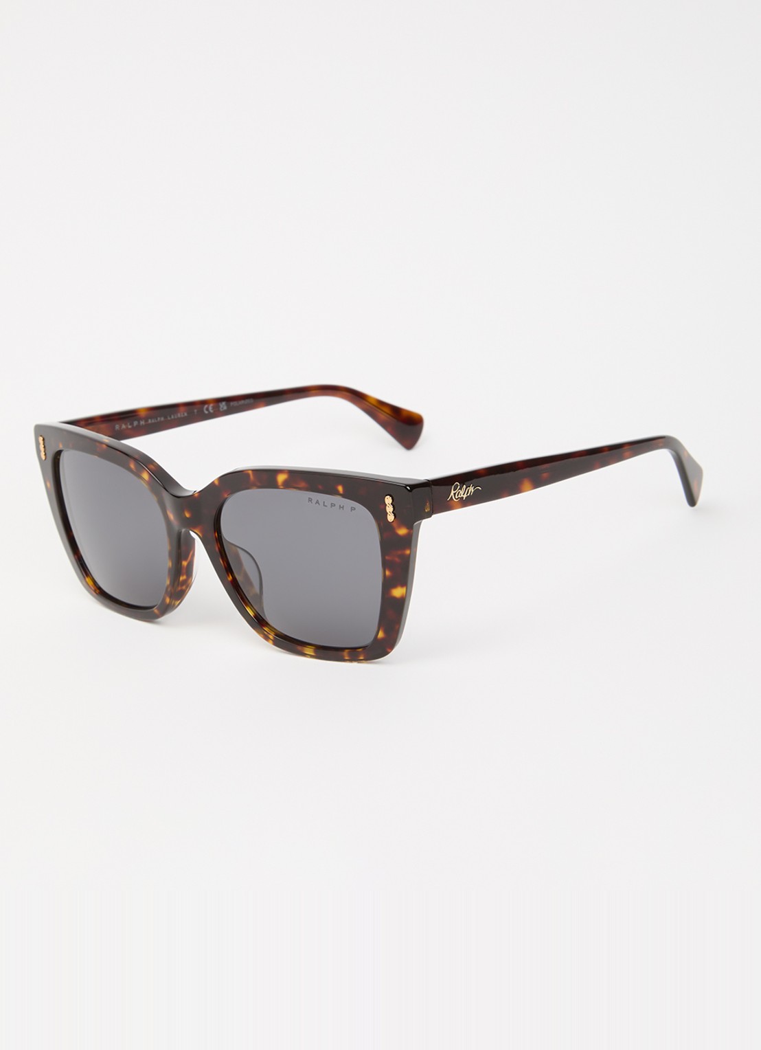 Ralph Lauren Wayfarer zonnebril gepolariseerd RA5349U - voorkant bruin