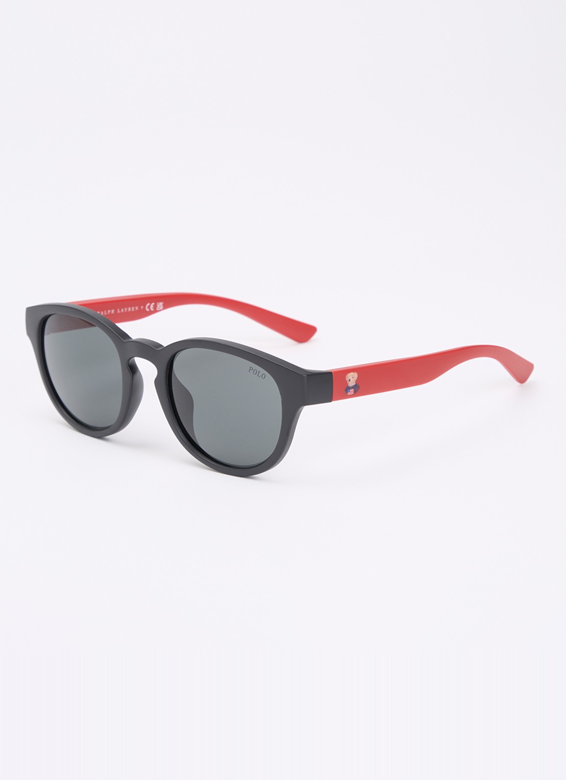Ralph Lauren Wayfarer zonnebril met verwisselbare brillenpoten PH4233U - voorkant 2 rood