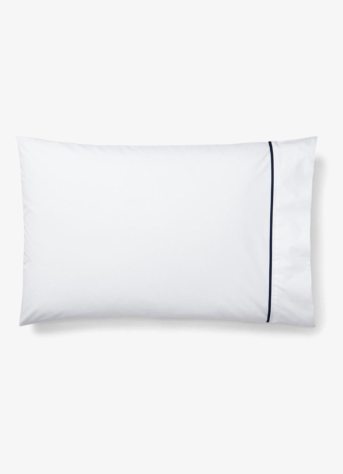 Ralph Lauren Westbank kussensloop van katoen perkal 200TC in 2-pack - voorkant 2 donkerblauw