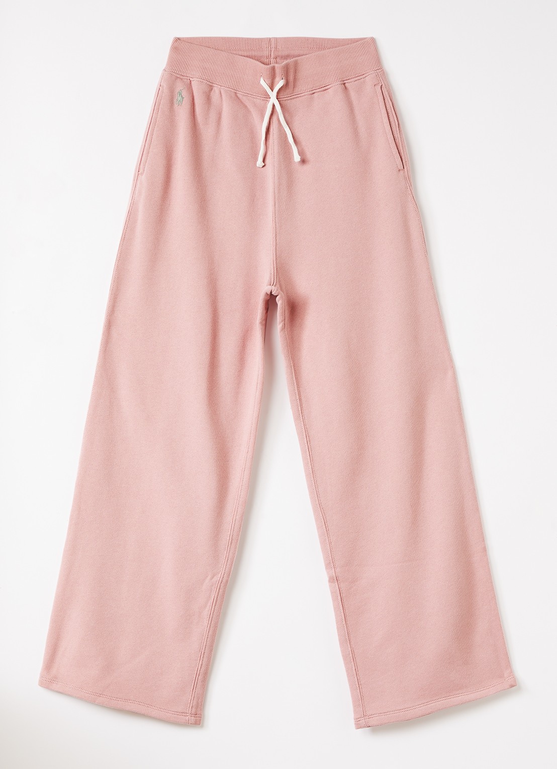 Ralph Lauren Wide fit joggingbroek met logo - voorkant zalmroze