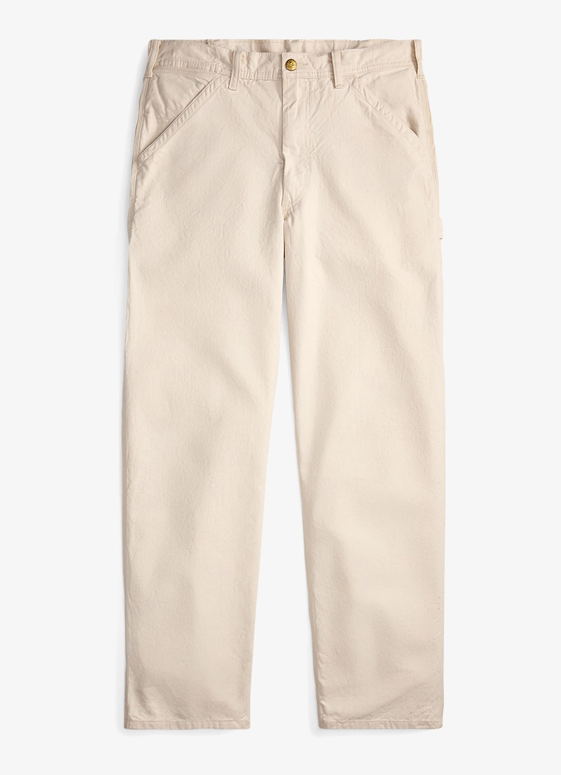 Ralph Lauren Windham straight fit cargobroek met steekzakken - voorkant millstone / beige
