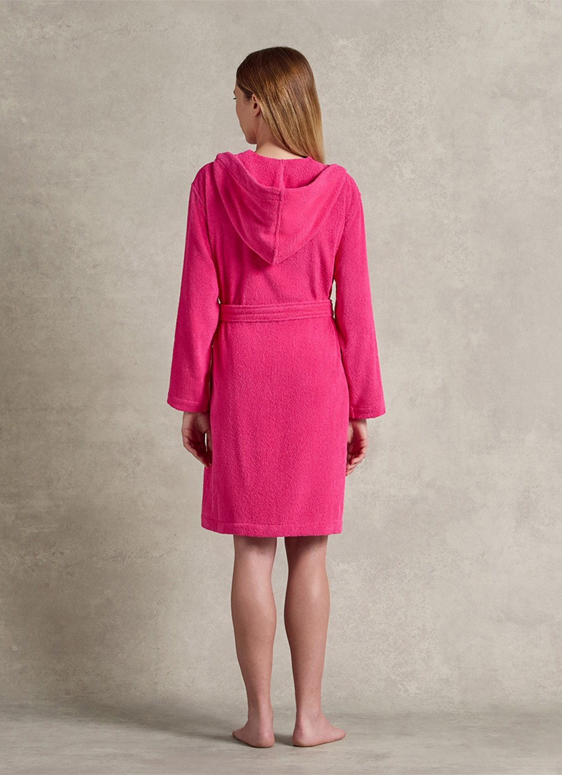 Ralph Lauren Zoe badjas met logoborduring - detail 6 fuchsia