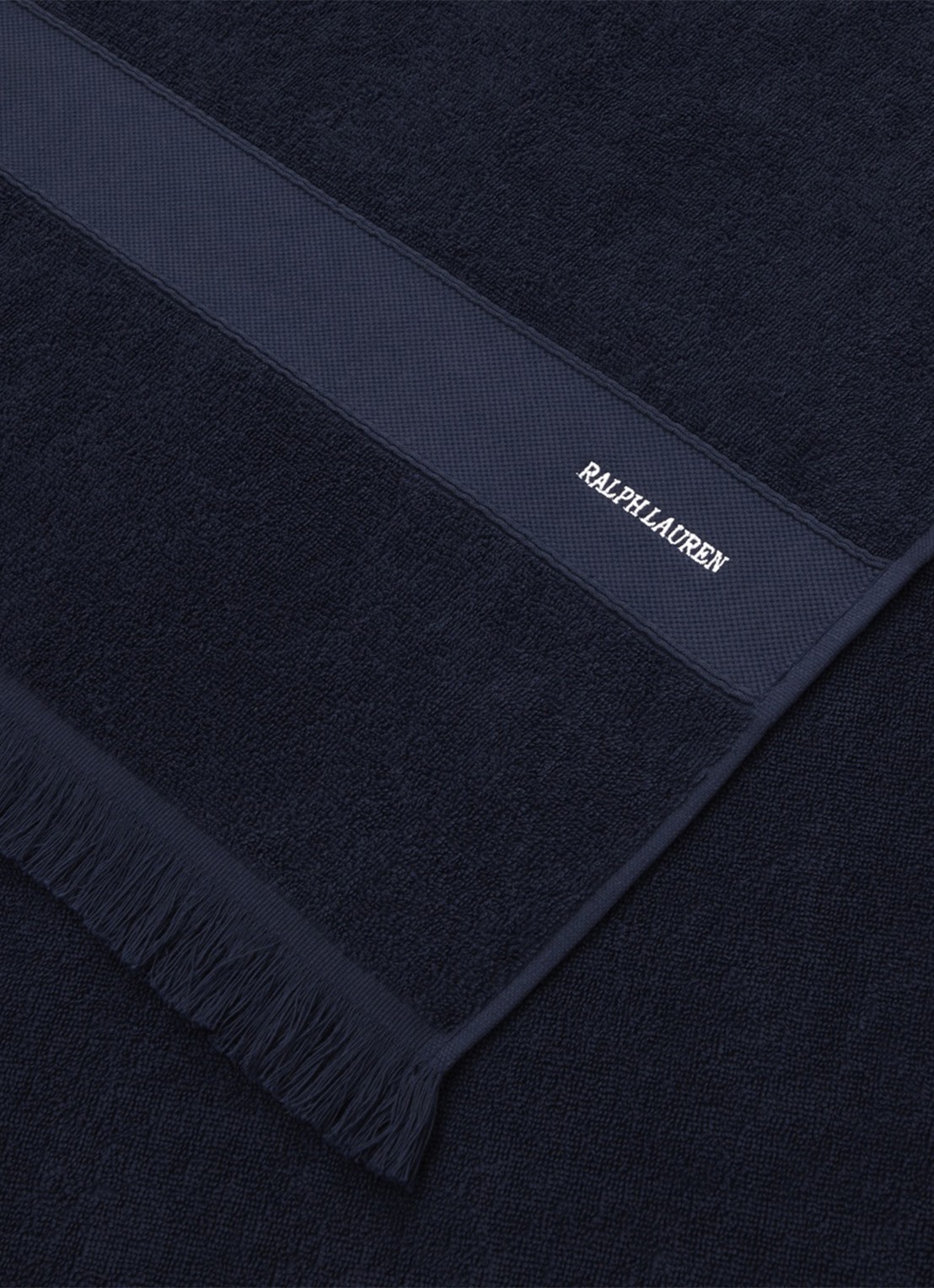 Ralph Lauren Zoe strandlaken - 100 x 170 cm - detail 3 donkerblauw