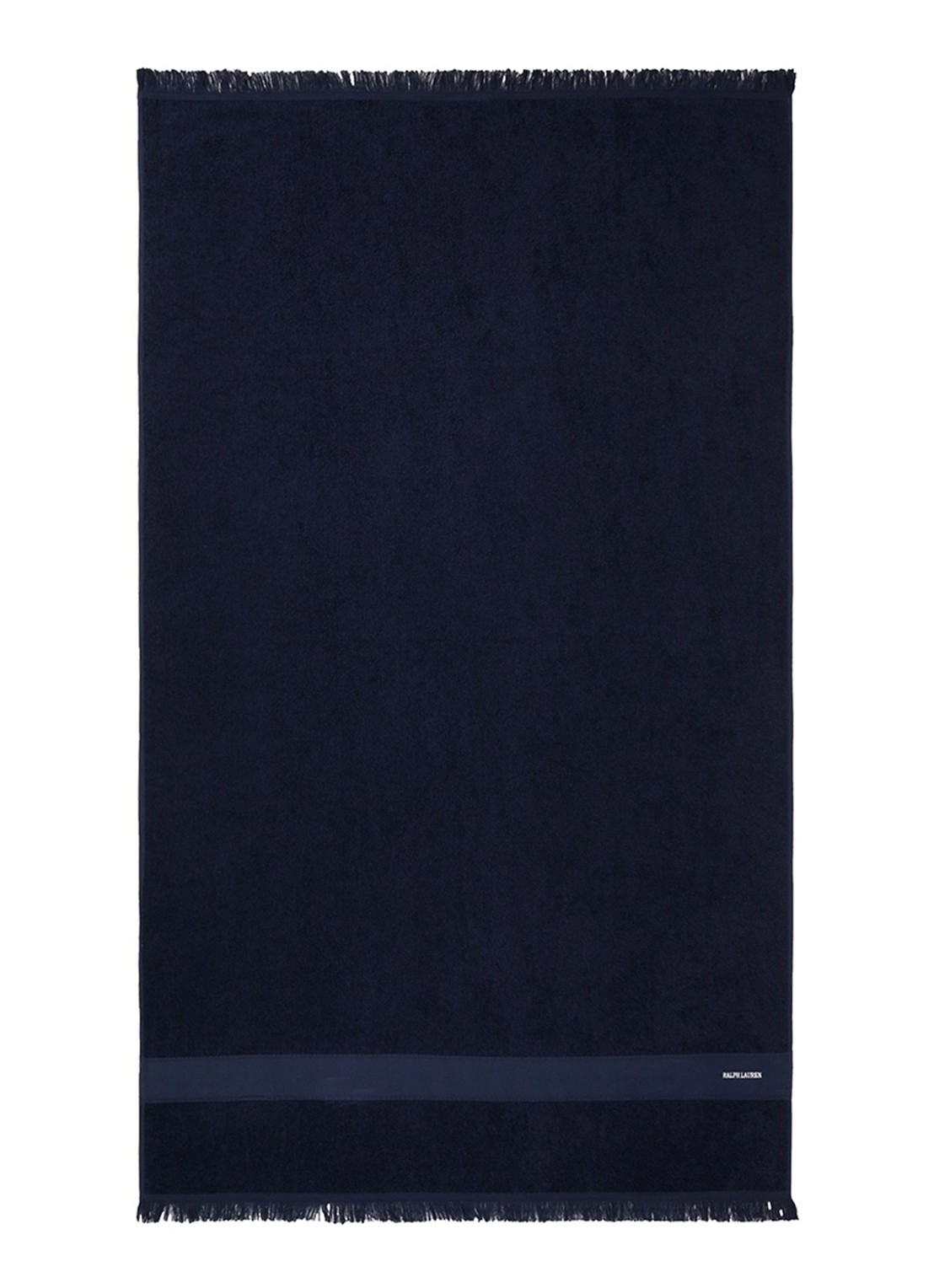 Ralph Lauren Zoe strandlaken - 100 x 170 cm - voorkant donkerblauw