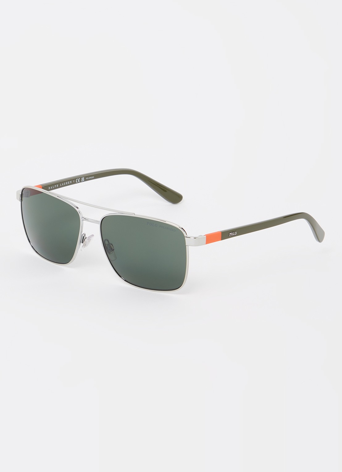 Ralph Lauren Zonnebril gepolariseerd PH3137 - voorkant 4 zilver