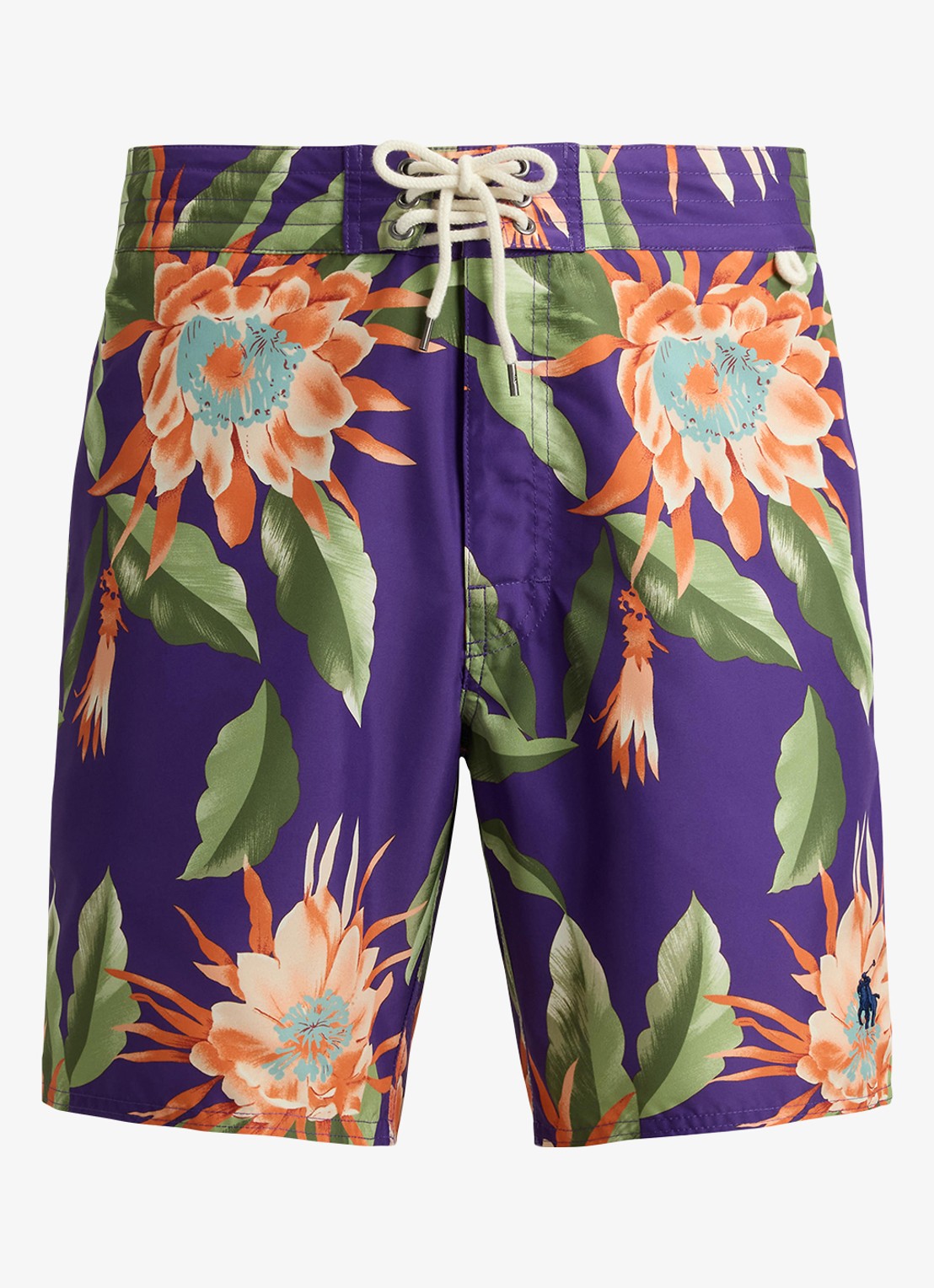 Ralph Lauren Zwemshorts met bloemenprint - voorkant south pacific floral / oranje