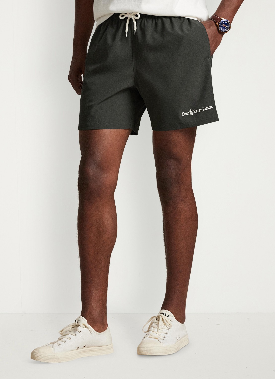 Ralph Lauren Zwemshorts met logo - detail 4 deep grey w/ emb / donkergrijs