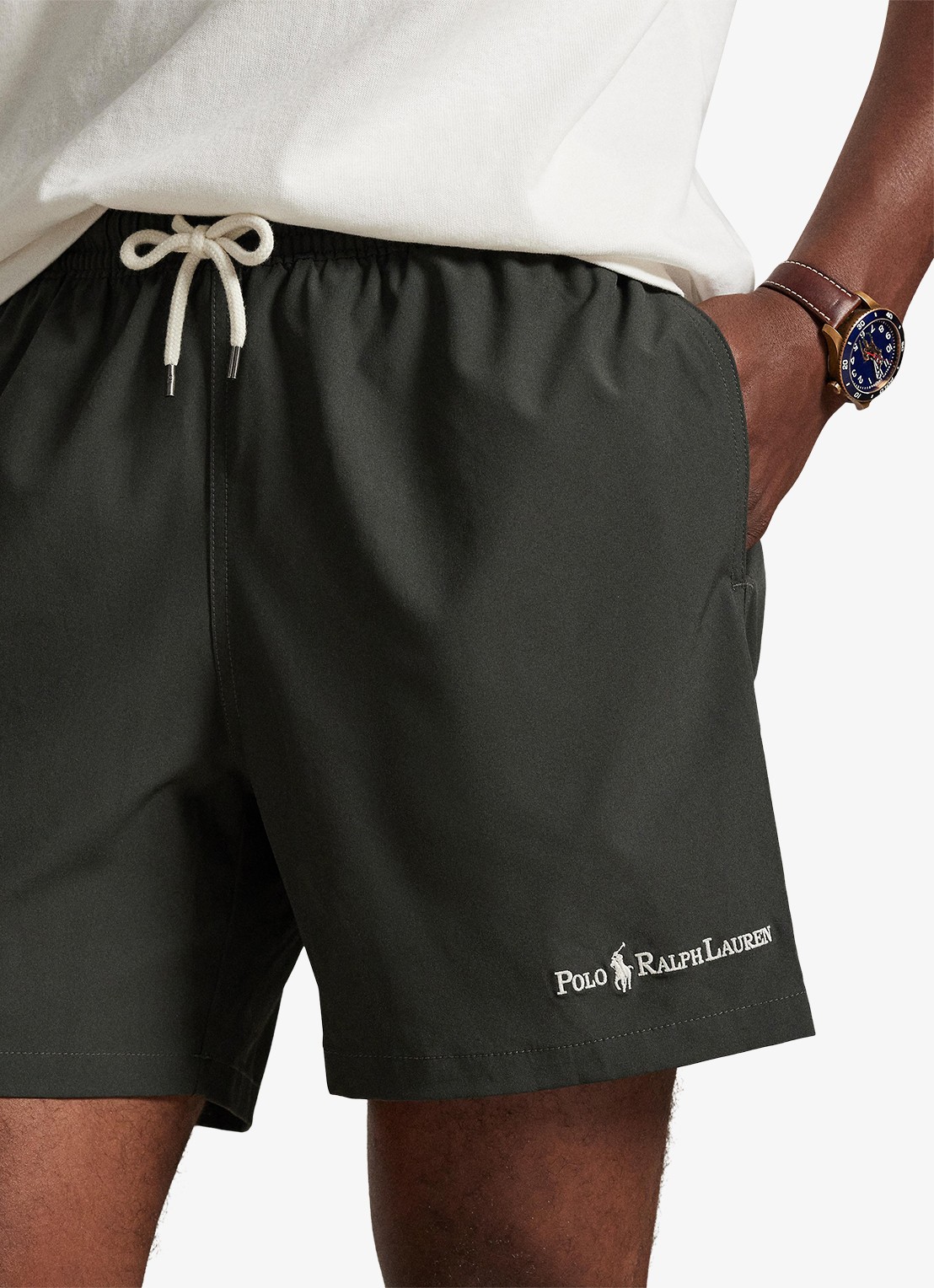 Ralph Lauren Zwemshorts met logo - detail 5 deep grey w/ emb / donkergrijs