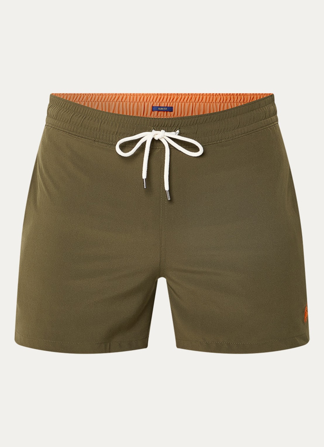 Ralph Lauren Zwemshorts met logo  - voorkant 3 bronsgroen