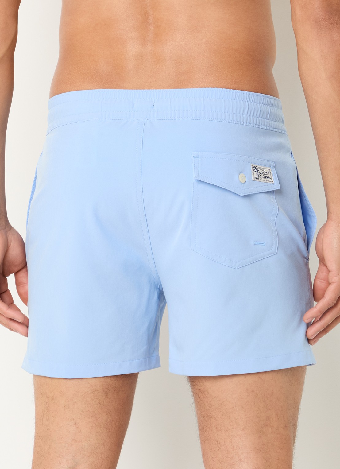 Ralph Lauren Zwemshorts met logo  - achterkant 2 lichtblauw