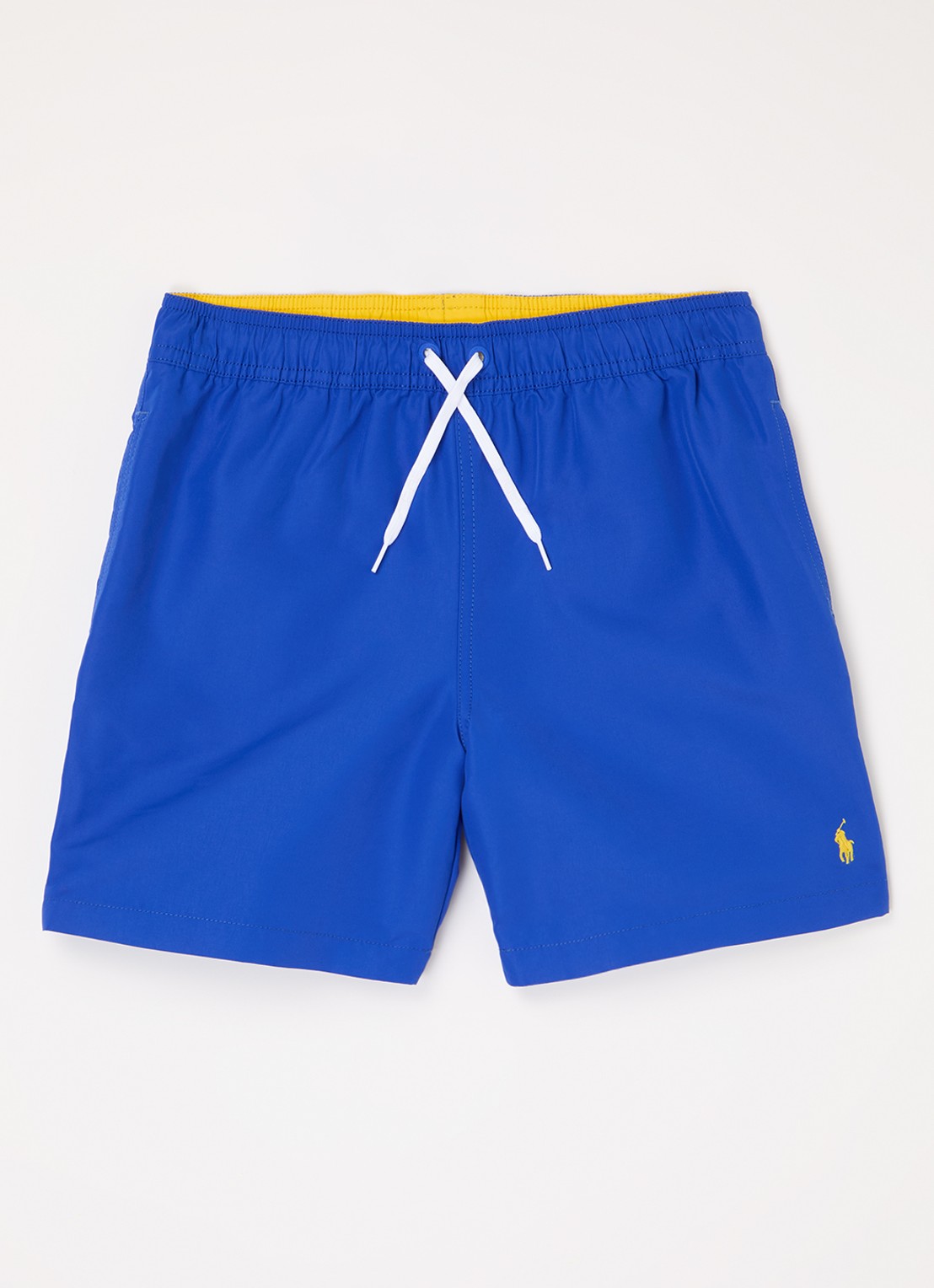 Ralph Lauren Zwemshorts met logoborduring - voorkant blauw
