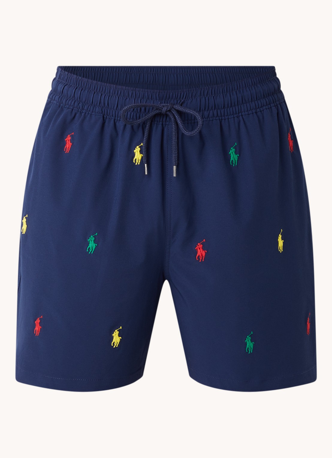 Ralph Lauren Zwemshorts met logoborduring - voorkant donkerblauw