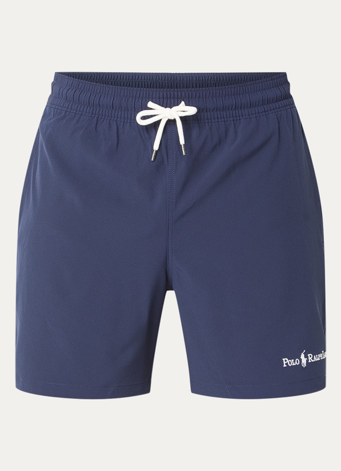 Ralph Lauren Zwemshorts met steekzakken en logo - voorkant 2 donkerblauw