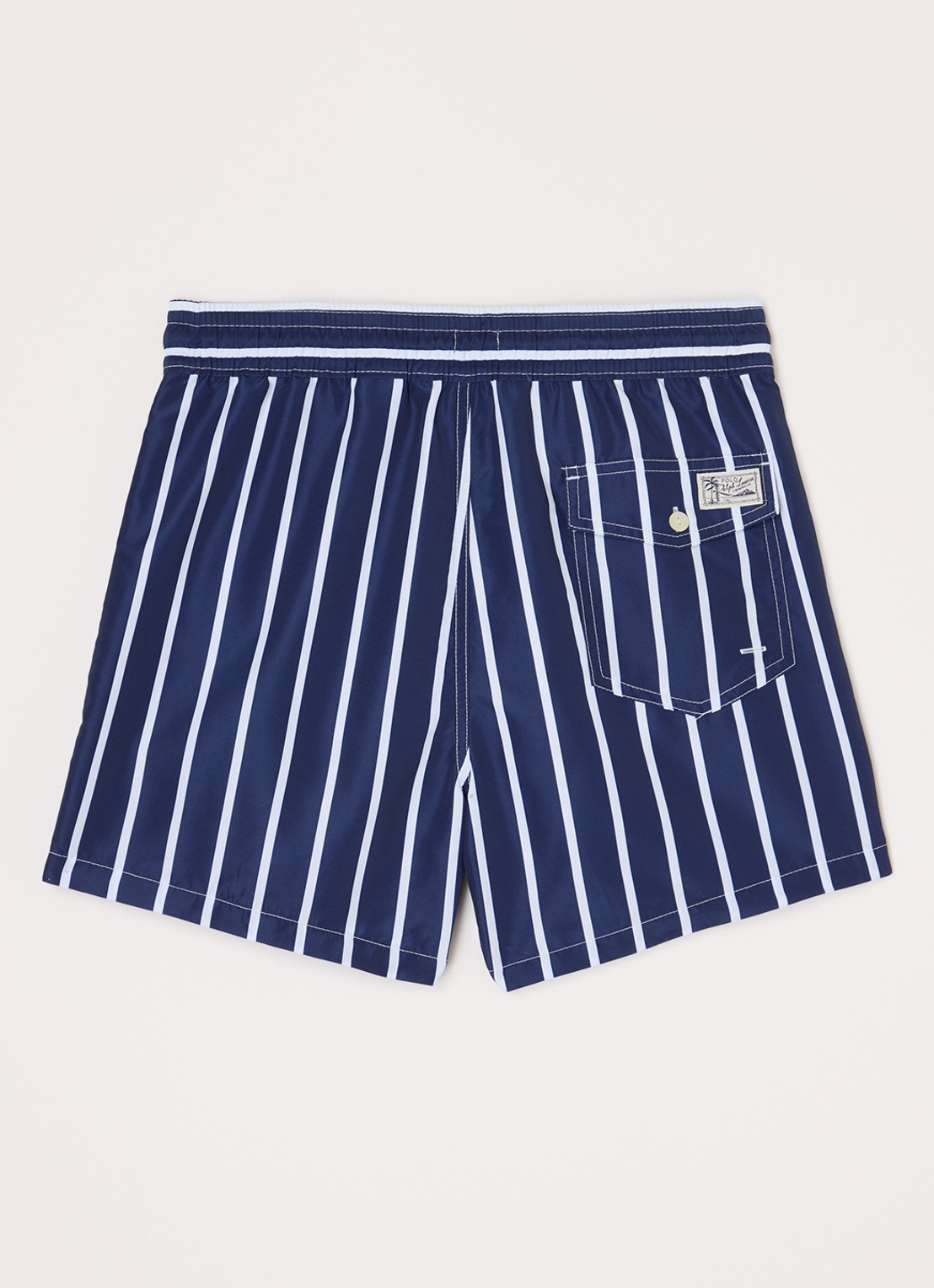 Ralph Lauren Zwemshorts met streepprint - voorkant 2 donkerblauw