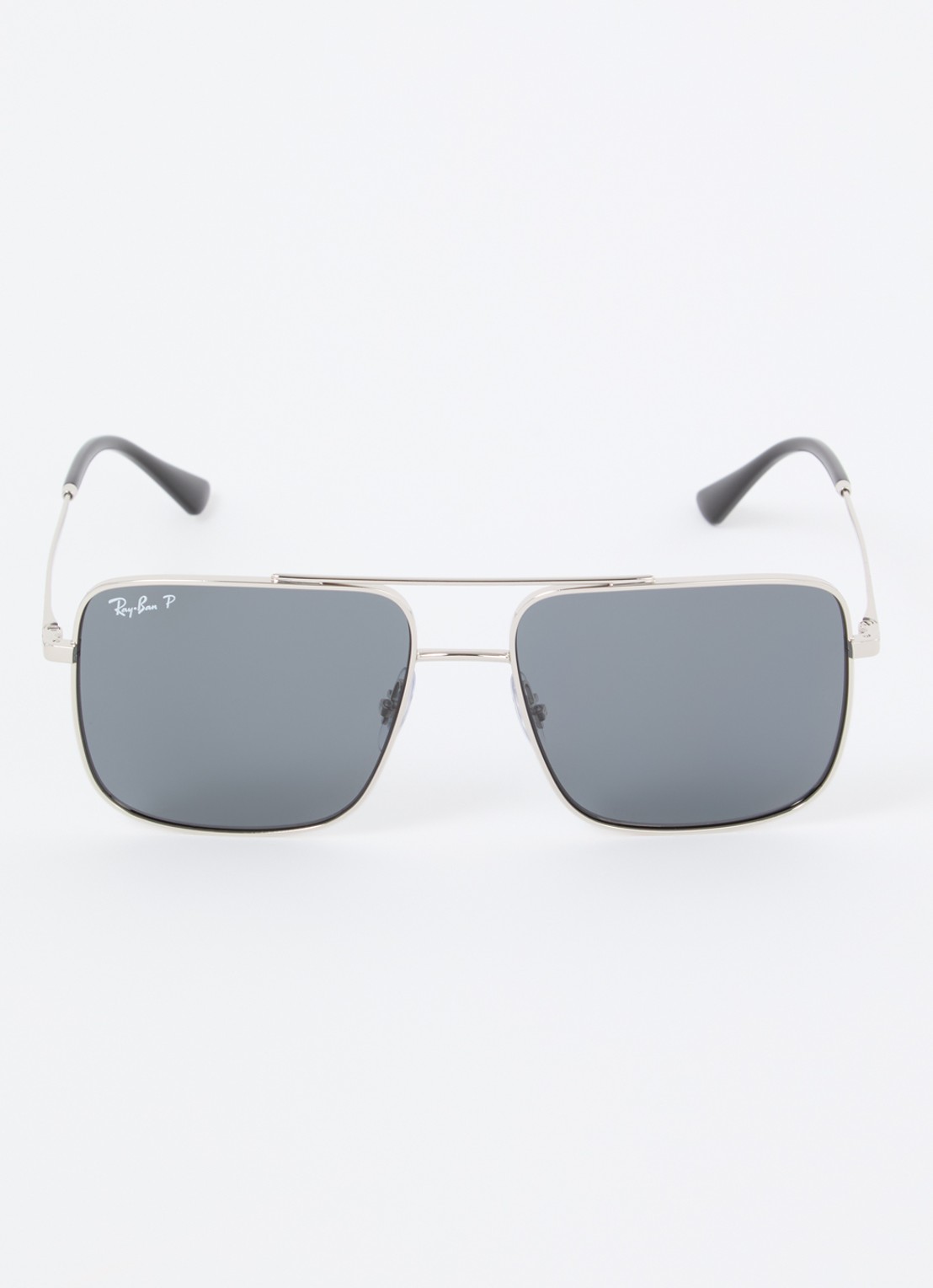 Ray-Ban Ari zonnebril gepolariseerd RB3758 - detail zilver