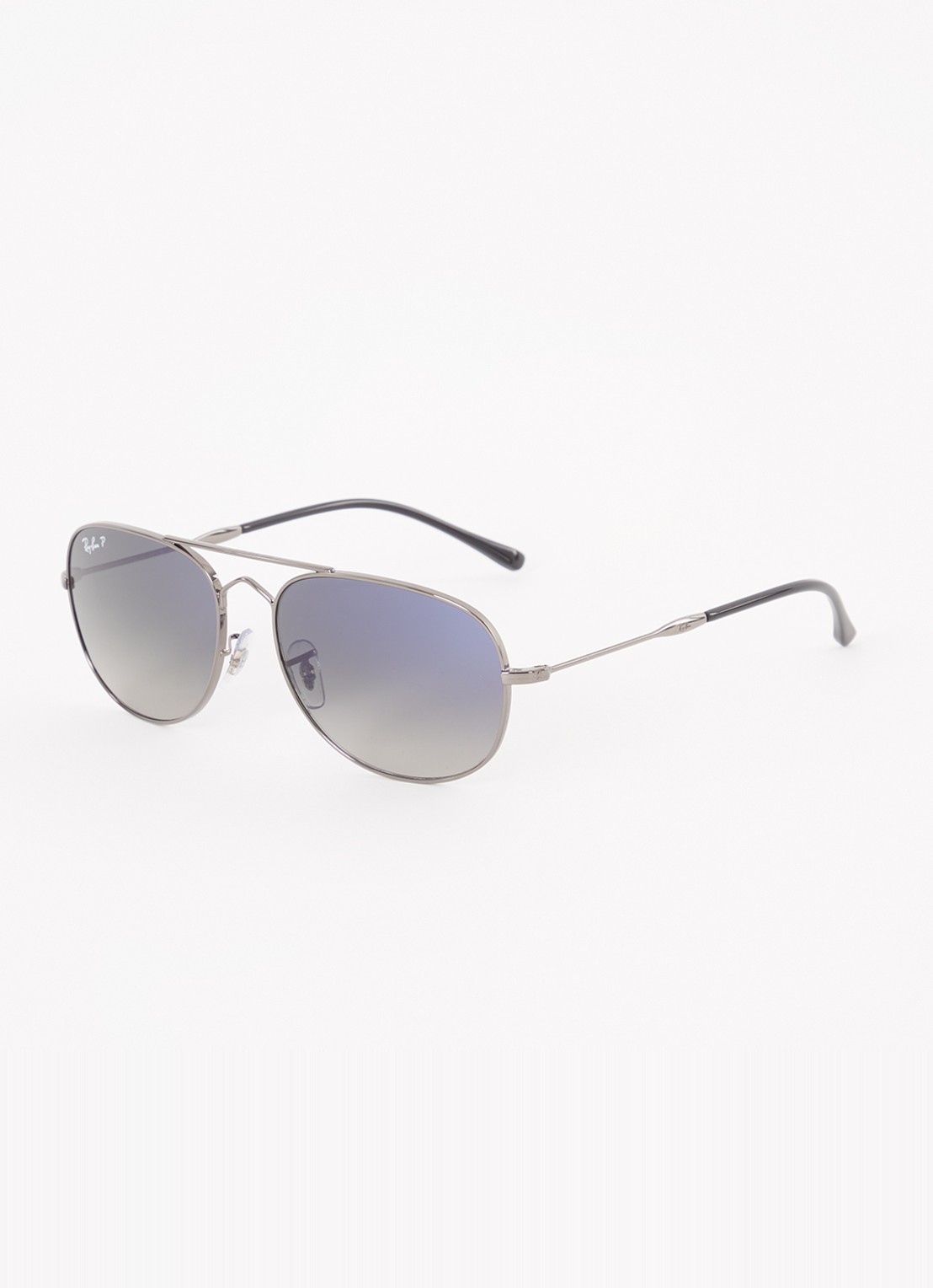 Ray-Ban Bain Bridge zonnebril gepolariseerd RB3735 - voorkant donkergrijs