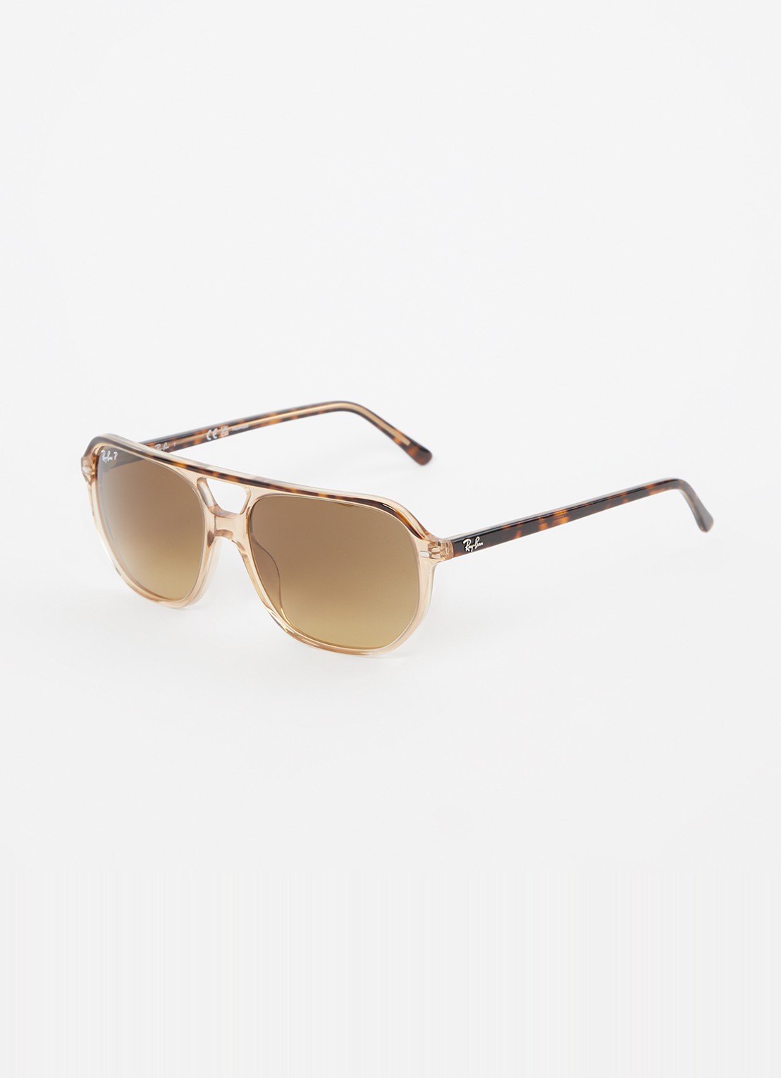 Ray-Ban Bill One zonnebril gepolariseerd RB2205  - voorkant beige