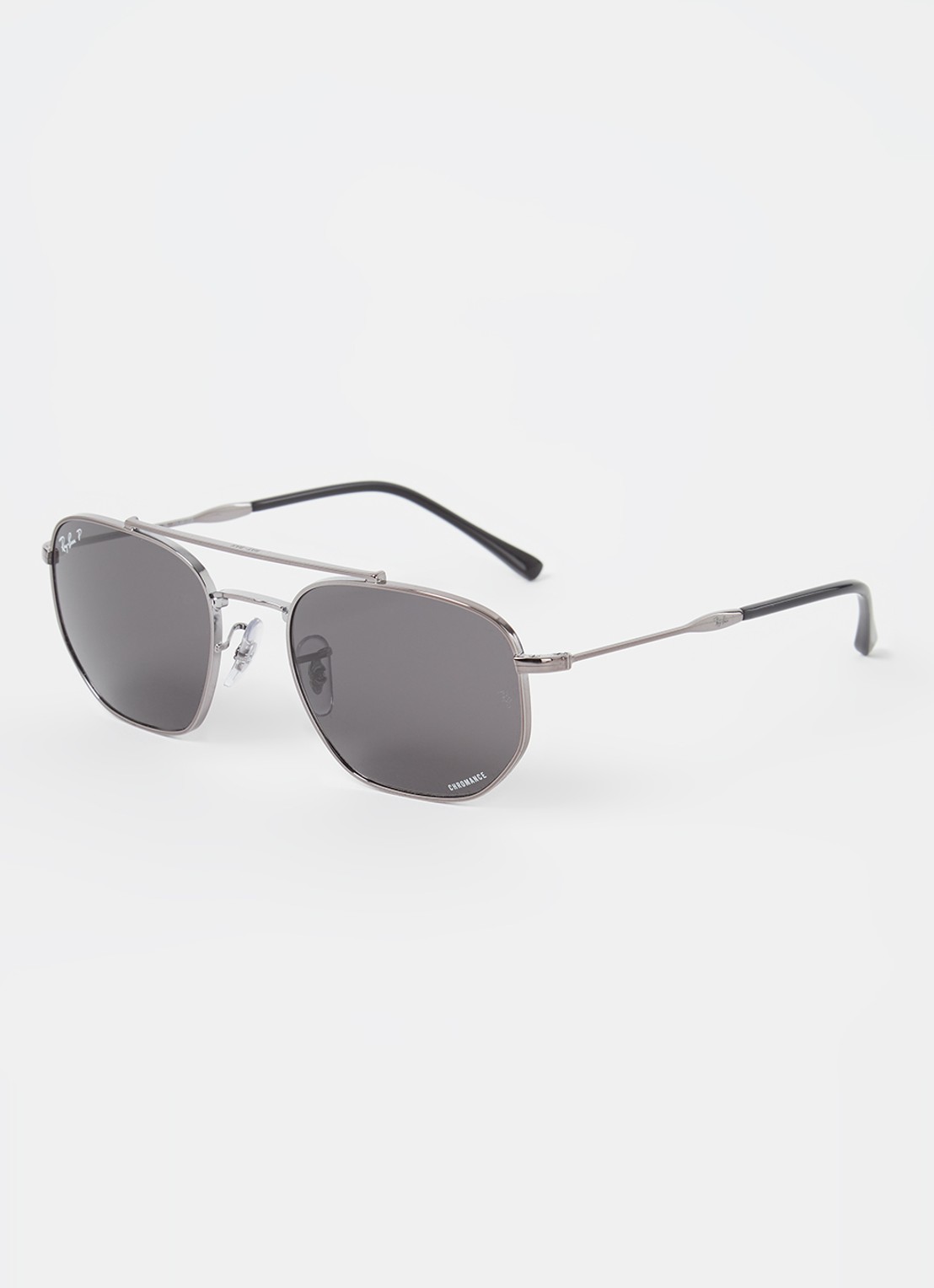 Ray-Ban Chromance zonnebril gepolariseerd RB3707 - voorkant antraciet
