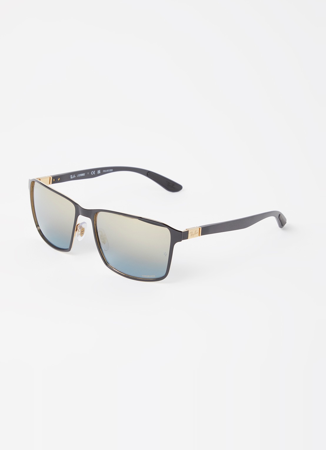 Ray-Ban Chromance zonnebril gepolariseerd RB3721CH - voorkant 4 zwart