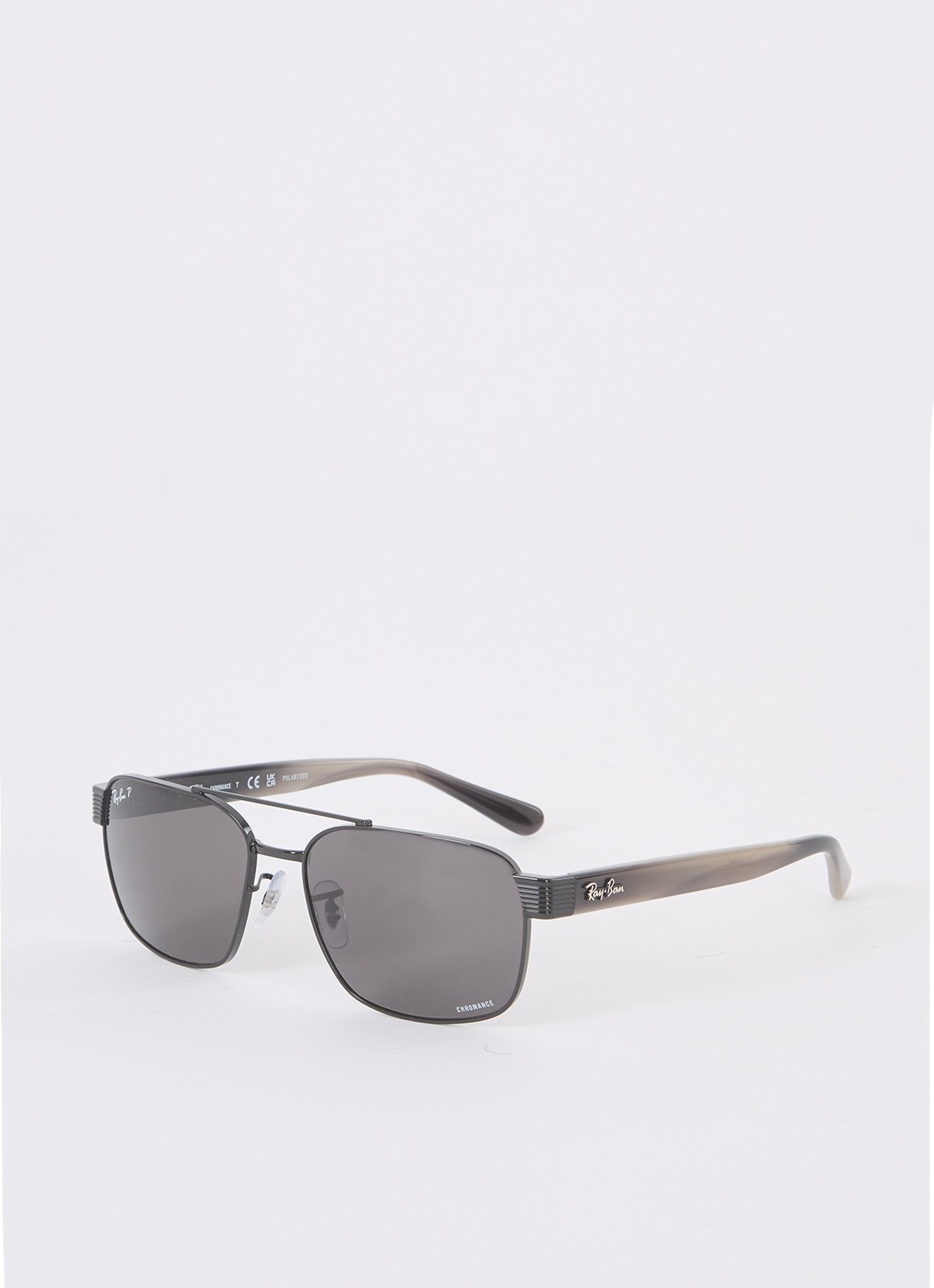 Ray-Ban Chromance zonnebril gepolariseerd RB3751CH - voorkant zwart