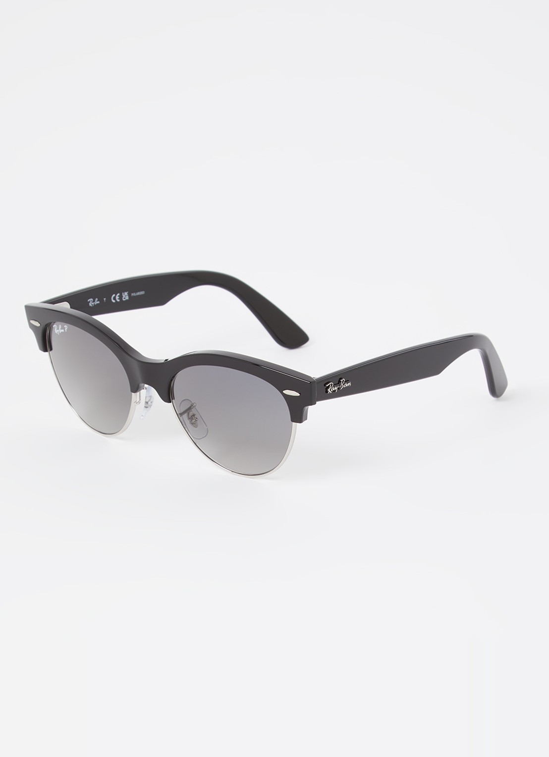 Ray-Ban Clubmaster Way zonnebril gepolariseerd RB2341 - voorkant zwart