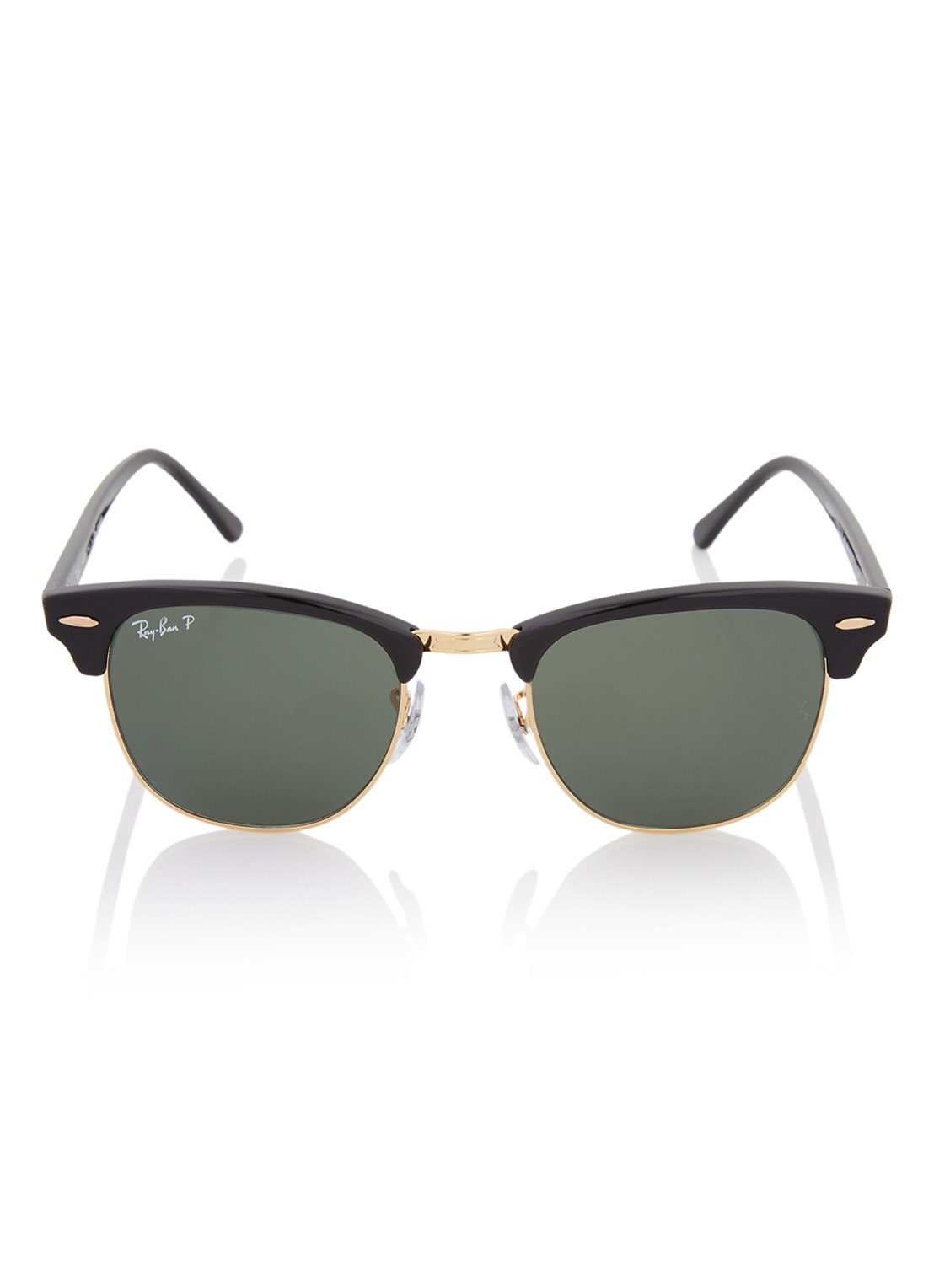 Ray-Ban Clubmaster zonnebril gepolariseerd RB3016 51 - voorkant 2 zwart