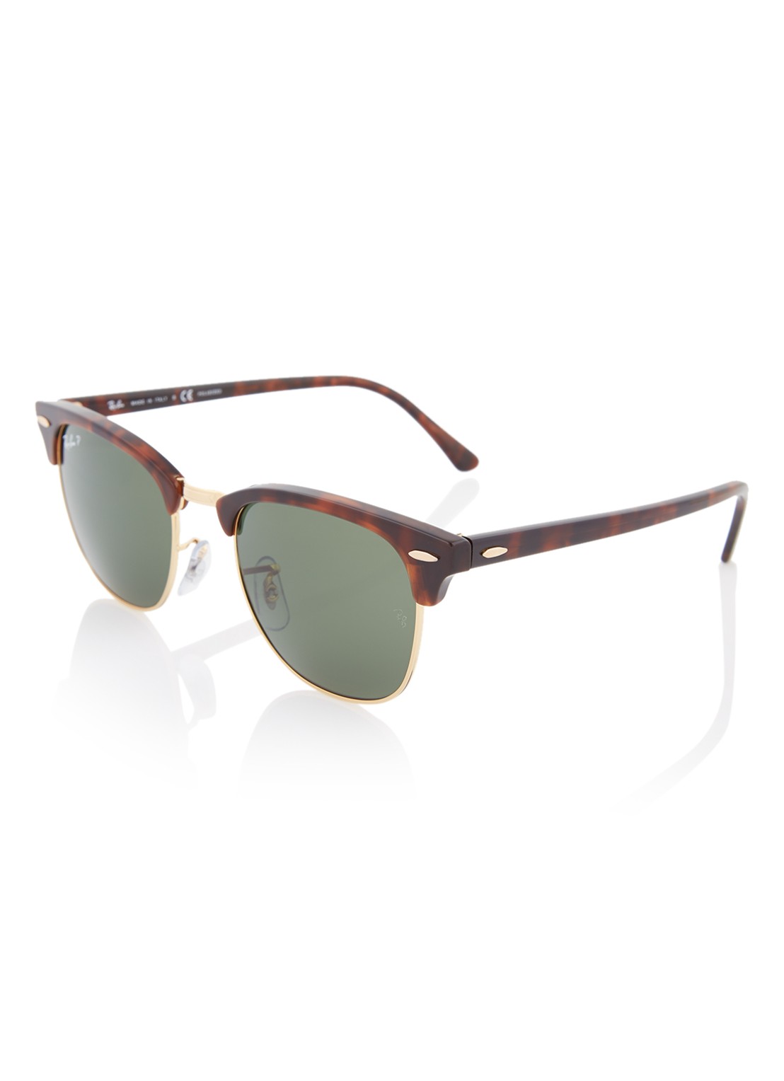 Ray-Ban Clubmaster zonnebril RB3016 - voorkant bruin