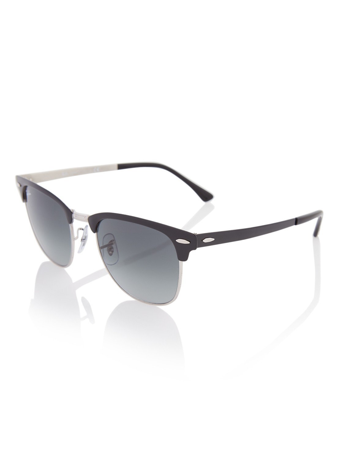 Ray-Ban Clubmaster zonnebril RB3716  - voorkant zwart
