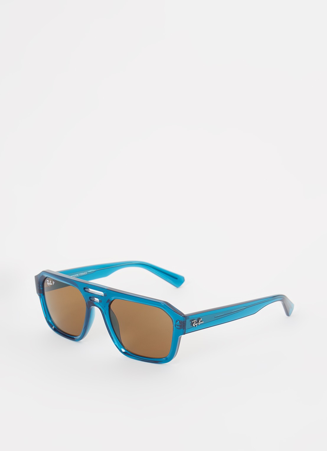Ray-Ban Corrigan zonnebril gepolariseerd RB4397  - voorkant 4 blauw