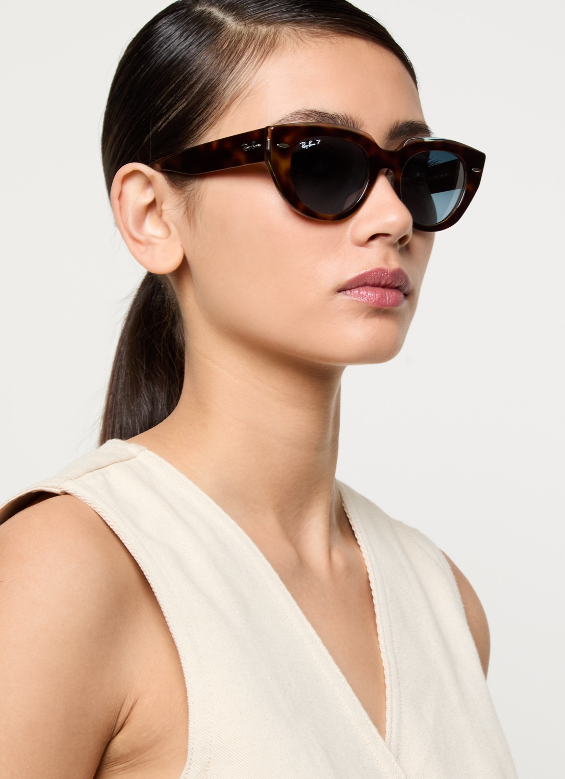 Ray-Ban Doreen zonnebril gepolariseerd RB2286 - voorkant 5 bruin