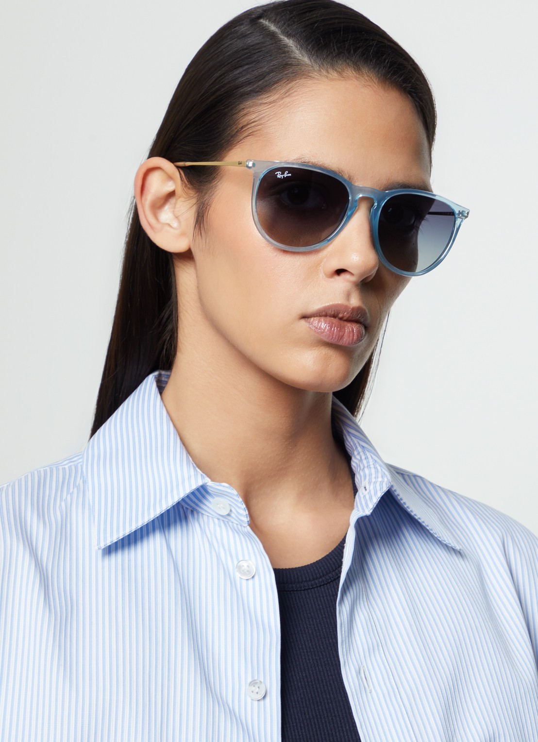 Ray-Ban Erika zonnebril RB4171 - voorkant 2 lichtblauw
