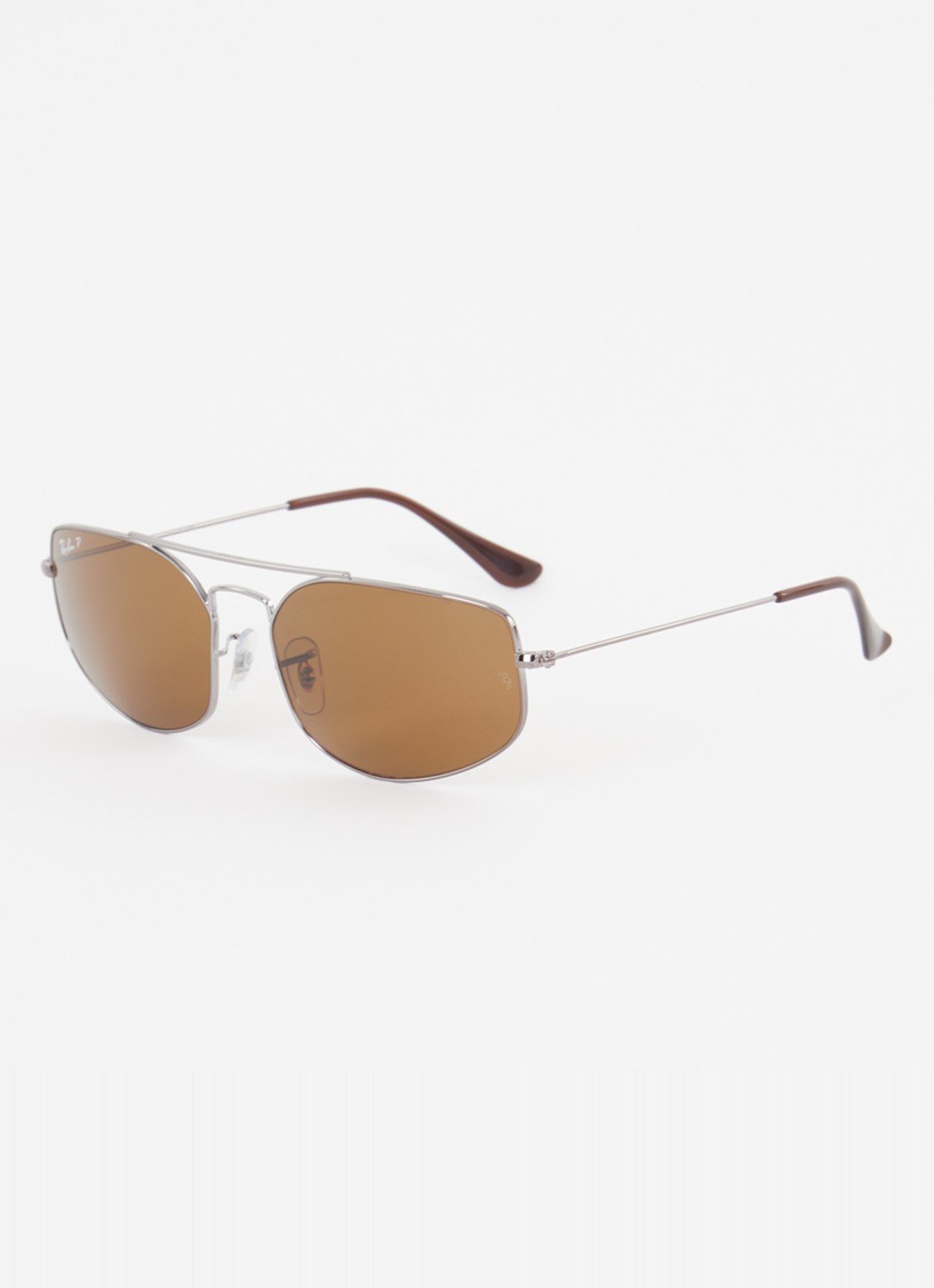 Ray-Ban Explorer 5 zonnebril gepolariseerd RB3845 - voorkant 4 antraciet